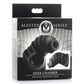 Master Series Dark Chamber Silicone Chastity Cage - Black