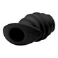 Master Series Hive Ass Tunnel Silicone Ribbed Hollow Anal Plug - Large