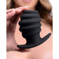 Master Series Hive Ass Tunnel Silicone Ribbed Hollow Anal Plug - Large