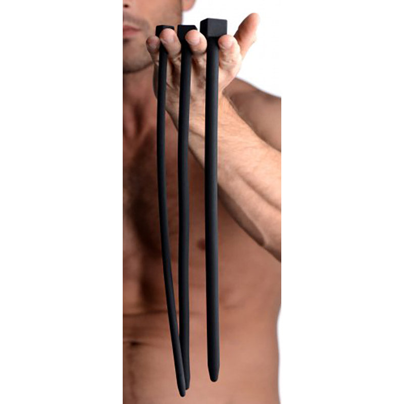 Master Series Bolted Deluxe Silicone Urethral Sounds
