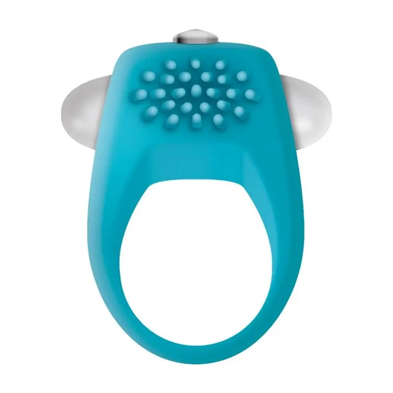 Teal Tickler Vibrating Cock Ring