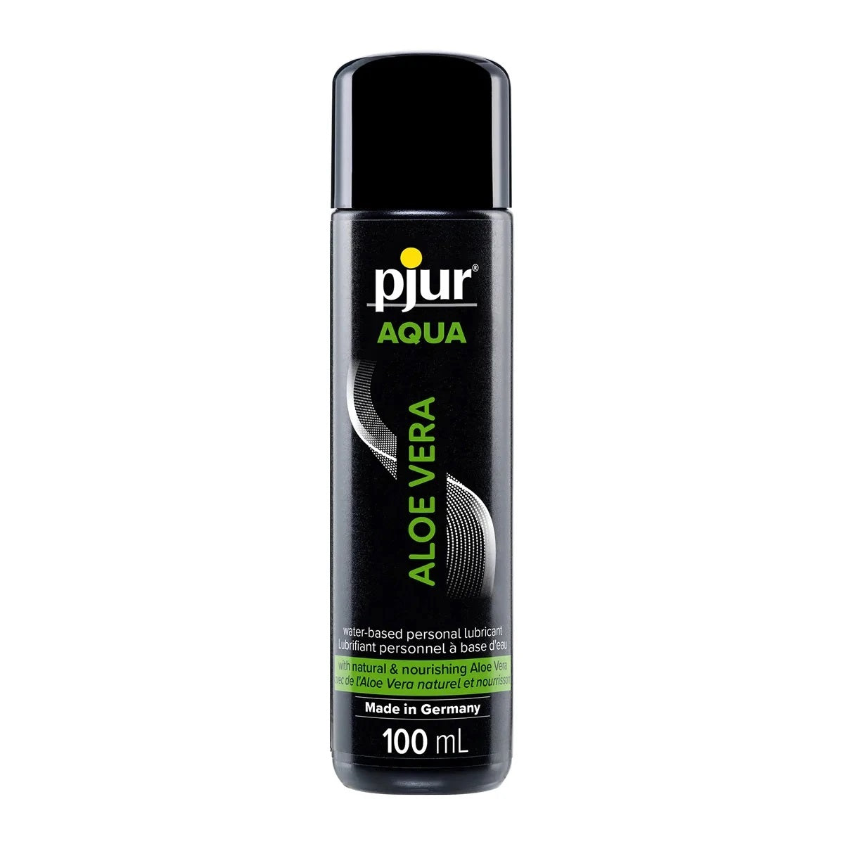 Pjur Aloe Vera personal lubricant 100 mL bottle on a white background