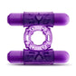 Blush BL-77101 Play With Me Double Play Dual Vibrating Cock Ring Purple
