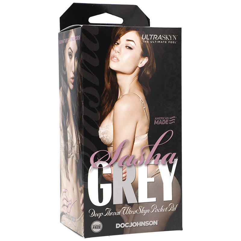 Doc Johnson 5410-05-BX Signature Strokers Sasha Grey ULTRASKYN Deep Throat Pocket Pal Package