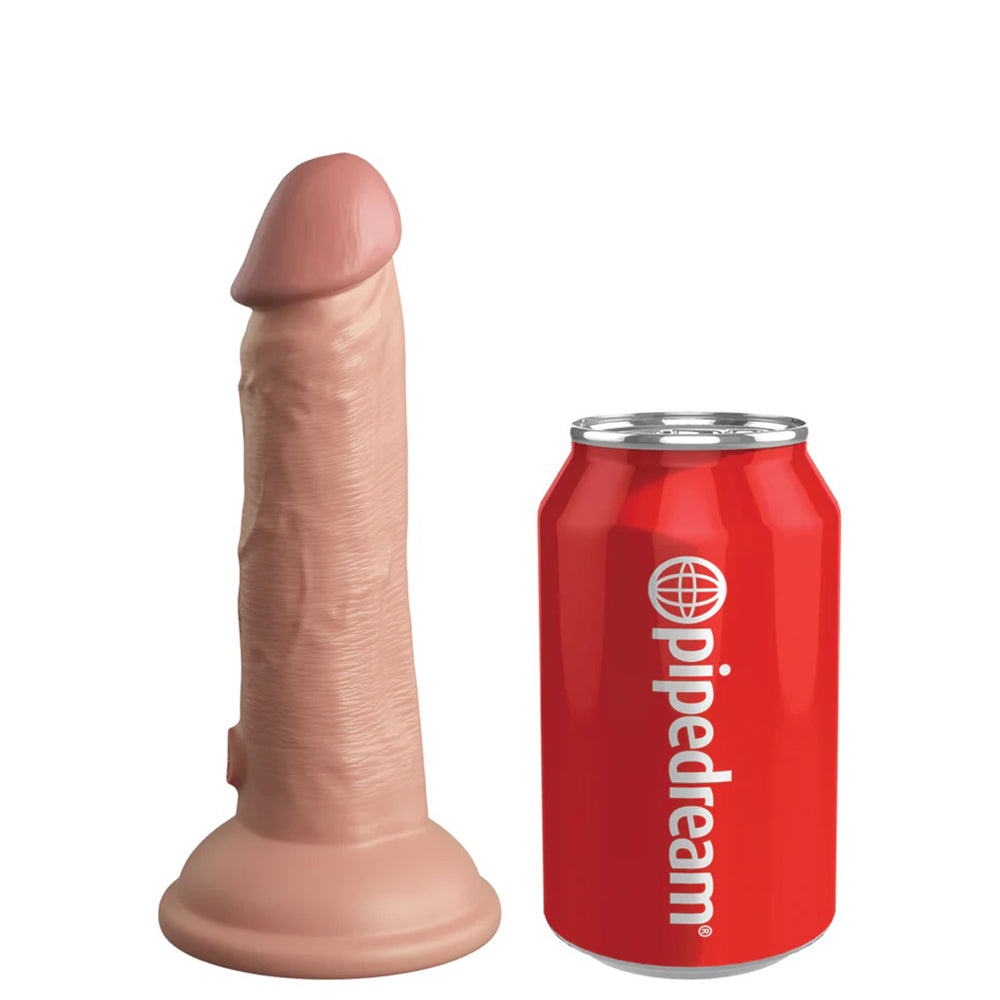 King Cock Elite 6 Inch Silicone Dual Density Cock - Light