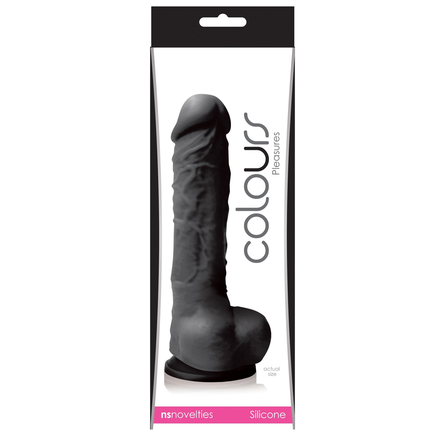 Colours Pleasures 5 Inch Silicone Dildo - Black