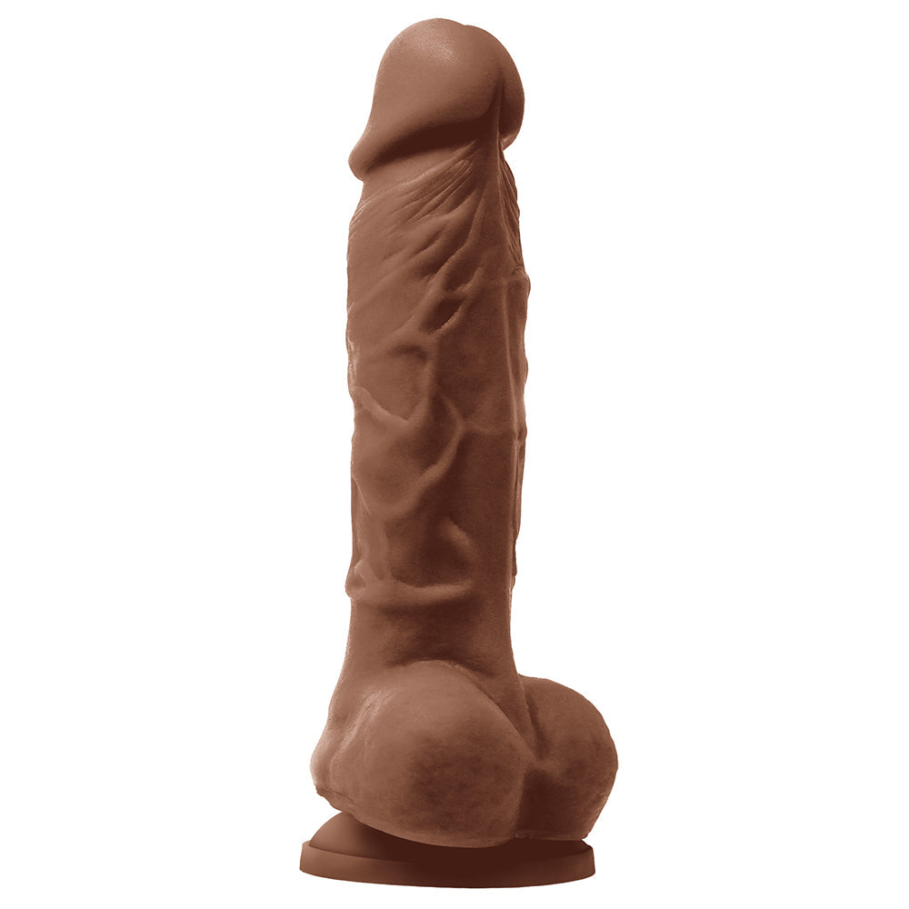 Colours Pleasures 5 Inch Realistic Vibrating Dildo - Brown