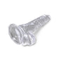 King Cock Clear 4 Inch Cock with Balls Small Realistic Dildo