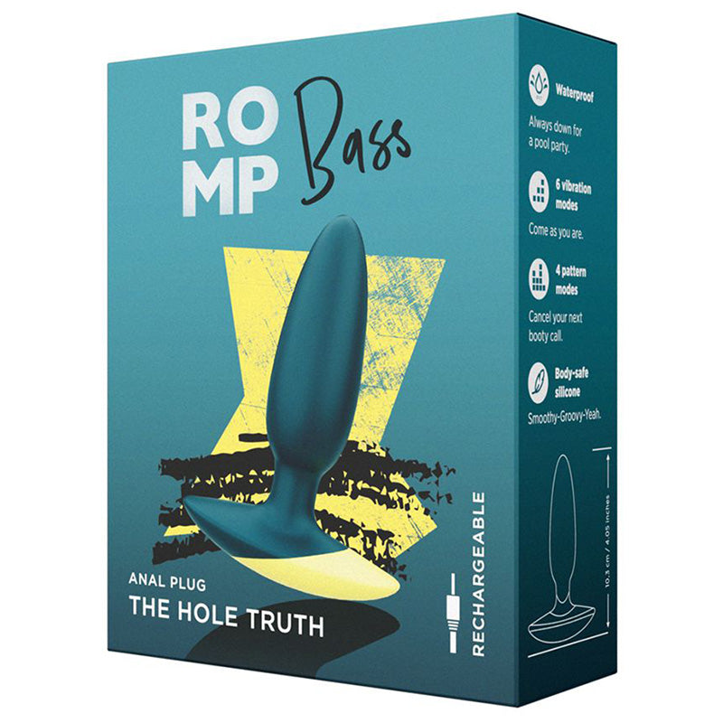 WOW Tech RP281SG8 ROMP Bass Vibrating Anal Plug Package Front